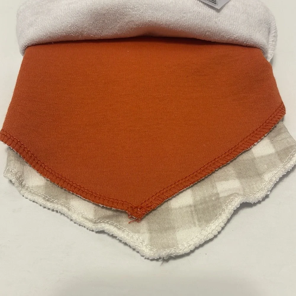 Baby 0-12 Month 5 Pack Football Cotton Bandana Bib Set